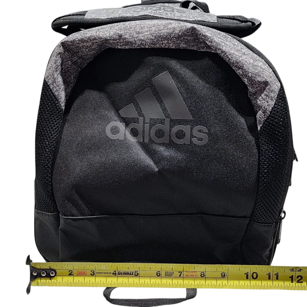 Adidas Black and Gray Men's Duffel Bag